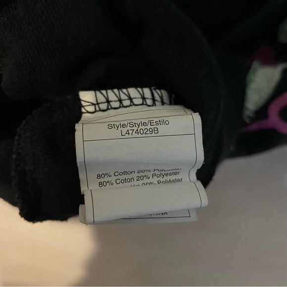 Roxy Soft Sweatshirt Hooded Henley Juniors Women Size Small Black - Picture 8 of 10